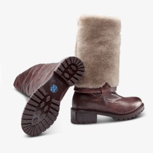 Ross&Snow Boots - genuine leather & shearling 7.5